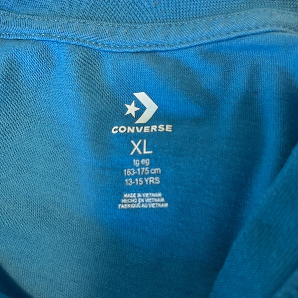 Converse boys blue t-shirt with orange star- size XL - Picture 2 of 2